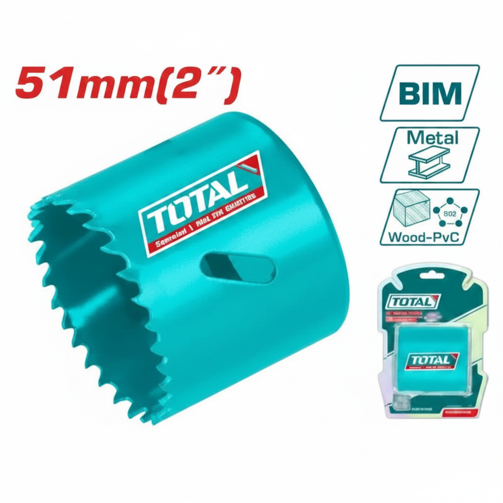 51mm HSS M3 Bi-Metal Hole Saw for Wood & Metal Cutting – Buy Online in Karachi | Offers Wala