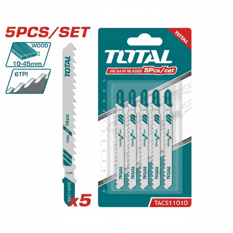 Jig Saw Blade for Wood TAC51101D HCS Ground Teeth 75mm 5pcs Set - Buy in Karachi Pakistan
