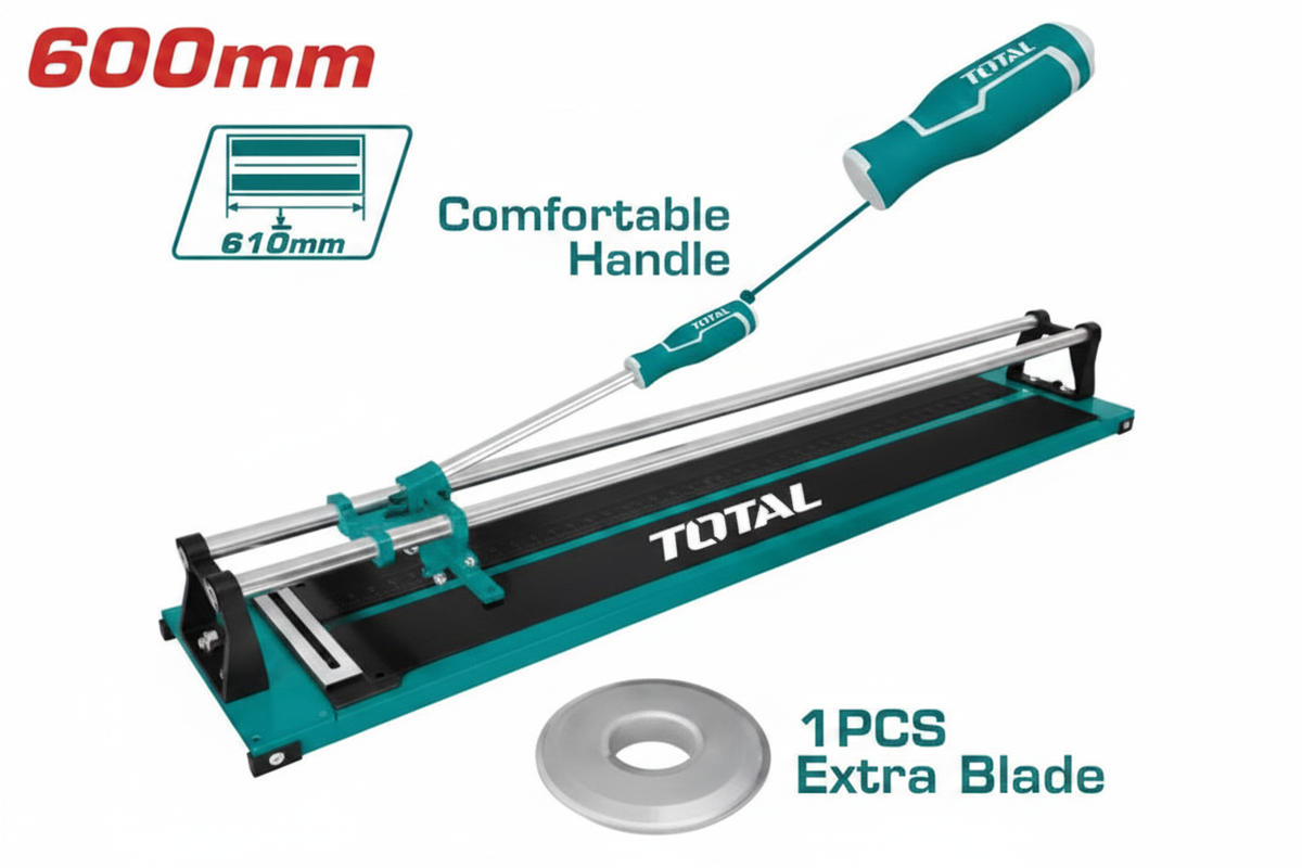 TOTAL THT576004 600mm Manual Tile Cutter with Tungsten Carbide Blade – Buy in Karachi