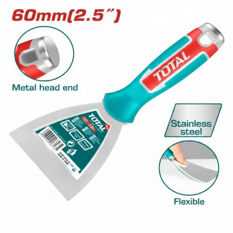 Putty Trowel THT83606 Stainless Steel 63mm for plastering and surface finishing – available in Karachi