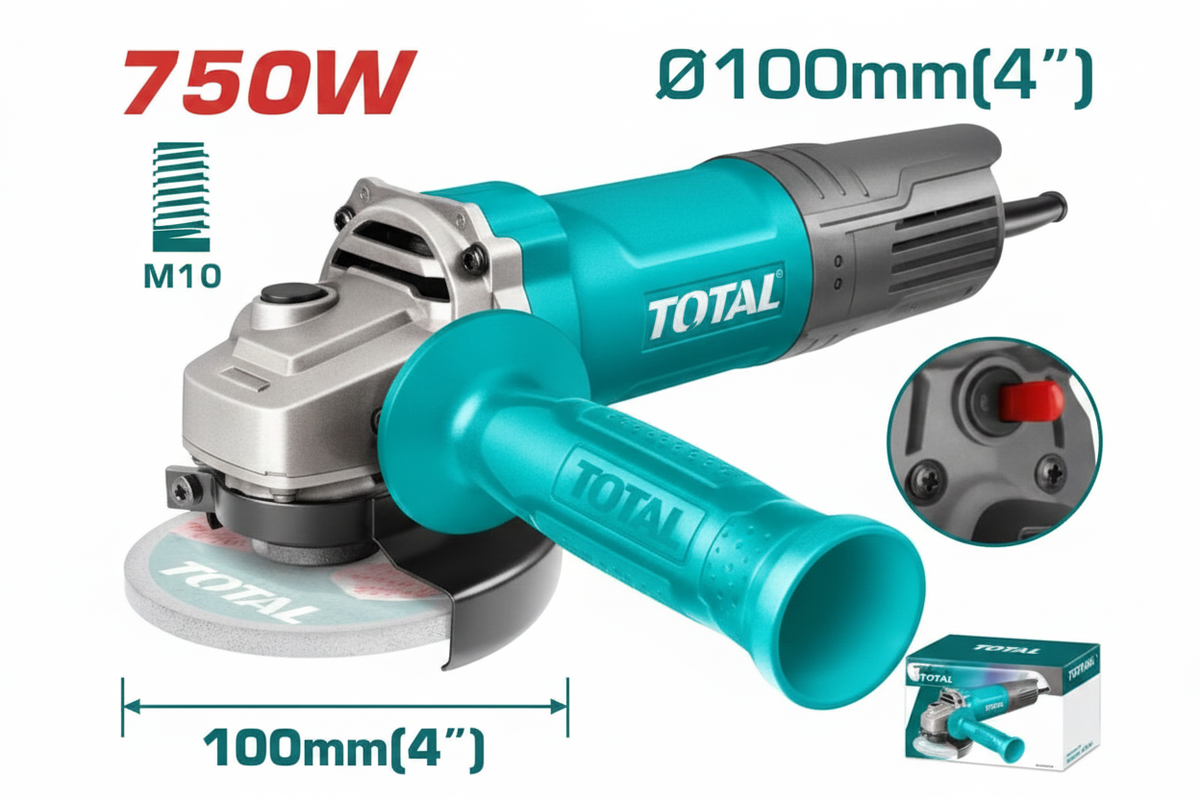 TOTAL 750W Angle Grinder TG10710056 – Buy Online at Best Price in Karachi | Offers Wala