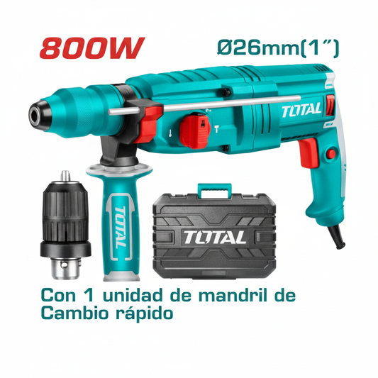 Total 800W SDS Plus Rotary Hammer Drill 26mm TH308268-2 – Buy Online in Karachi with Fast Delivery