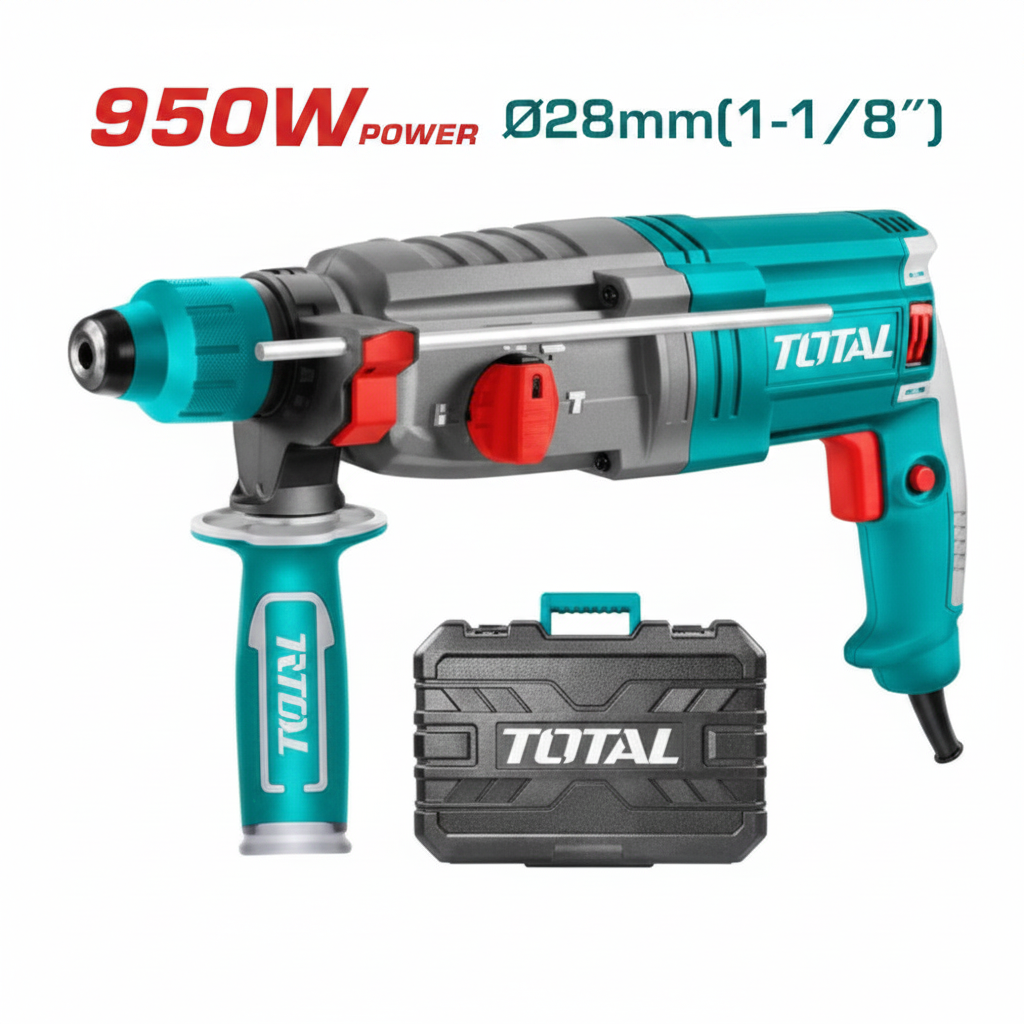 TOTAL TH309288 950W SDS Plus Rotary Hammer Drill – Buy Online in Karachi | Offers Wala