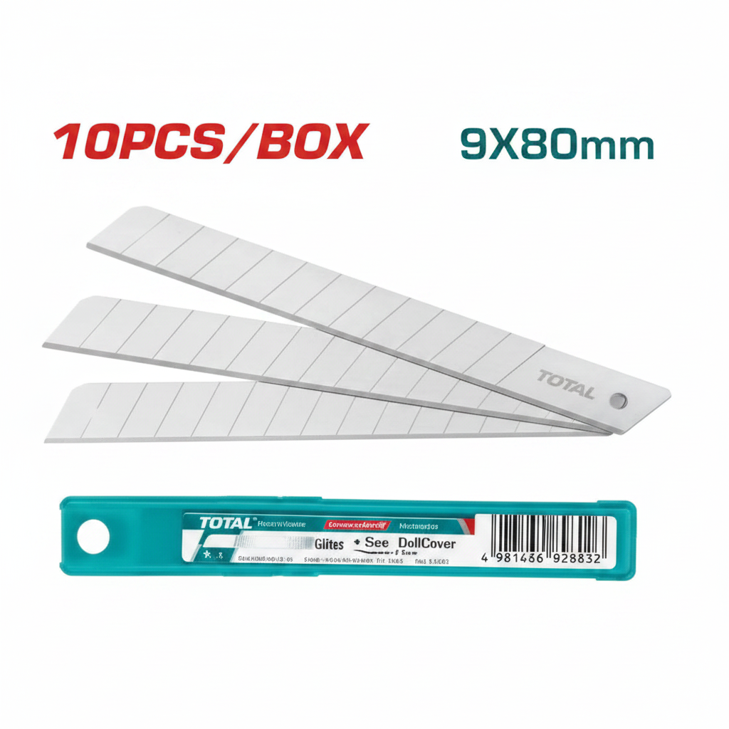 TOTAL THT5190901 9x80mm Snap-Off Replacement Blades 10Pcs – Professional Cutting Blades | Buy in Karachi, Pakistan
