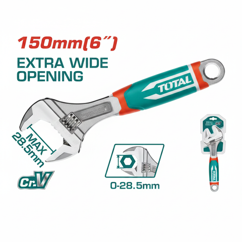 Adjustable Wrench 6 Inch 150mm CrV Steel – Buy Online in Karachi | Offers Wala