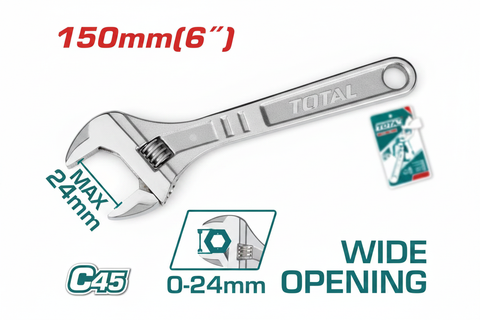 Adjustable Wrench 6 Inch THT101063 – Quality Hand Tool Buy Online in Karachi | Offers Wala