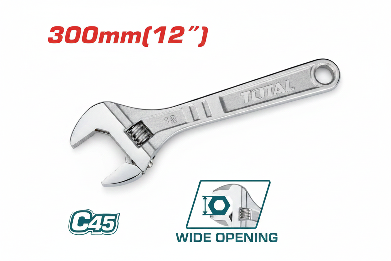 TOTAL Adjustable Wrench 12 Inch 300mm – Buy Hand Tools Online in Karachi