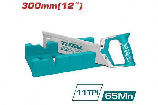 Mitre Box & Back Saw Set THTK591262 300mm 65Mn Steel Precision Cutting Tool – Buy in Karachi | Offers Wala