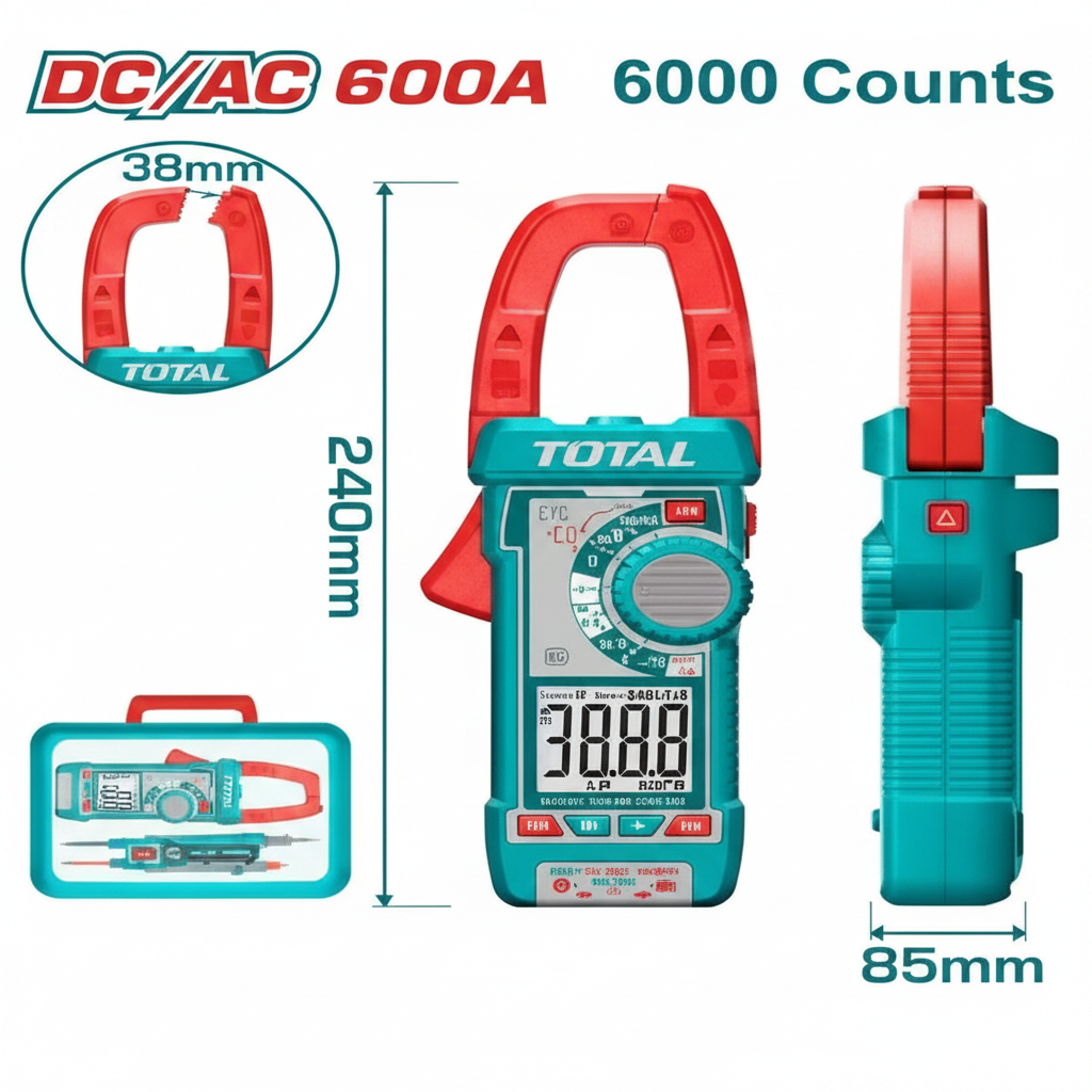TMT766002 DC/AC Clamp Meter 600A TRUE RMS Digital Clamp Meter Price in Karachi – Offers Wala