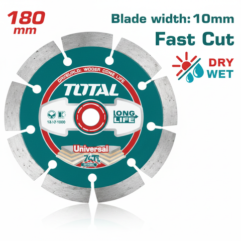 Dry Diamond Cutting Disc TAC2111803 7 inch 180x22mm for Tiles Concrete Masonry – Buy in Karachi