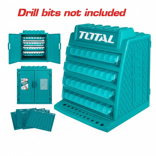 TAKD2688 Drill Bits Display Box 4-Floor 32-Slot Organizer with Diameter Gauge – Buy in Karachi