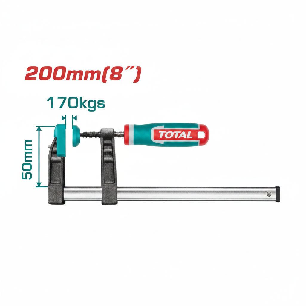 F Clamp THT1320502 Heavy Duty 50x200mm Steel Bar Clamp – Buy in Karachi | Offers Wala