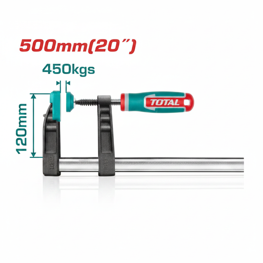 F Clamp THT1321203 Heavy Duty 120x500mm Bar Clamp – Buy in Karachi | Offers Wala