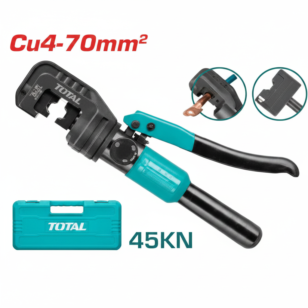 Hydraulic Crimping Tool THCT070 – 4-70mm² Cable Lug Crimper with 45KN Force | Buy in Karachi