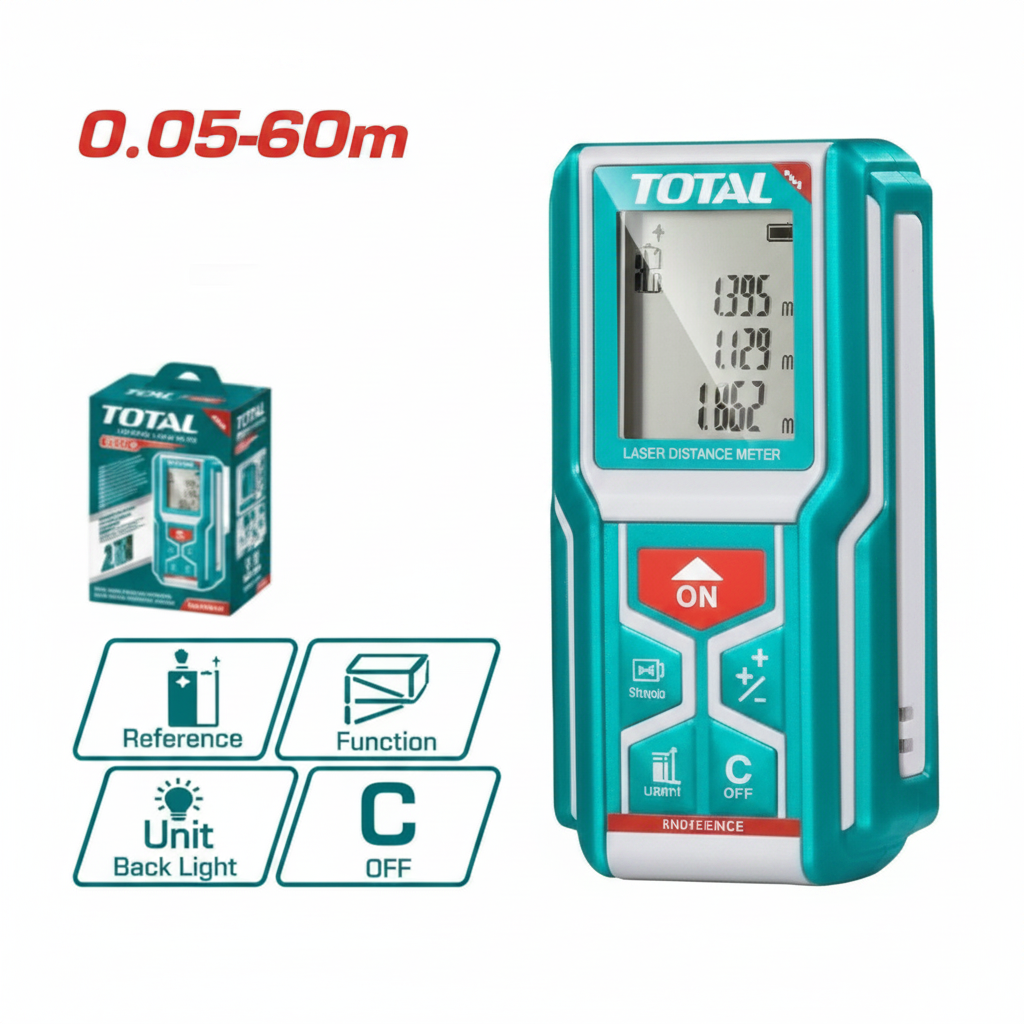 TOTAL TMT56016 Laser Distance Meter 60m – Buy in Karachi | Offers Wala