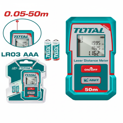 TOTAL TMT55016 Laser Distance Meter 50m with LR03 AAA Battery – Buy in Karachi | Offers Wala