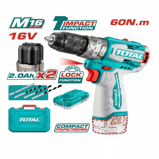 Compact Brushless Cordless Impact Drill TIDLI16682 – 16V 60Nm Power Tool for Sale in Karachi | Offers Wala
