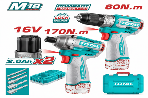 16V Brushless Cordless Drill & Impact Driver Combo Kit – Buy Online in Karachi | Offers Wala