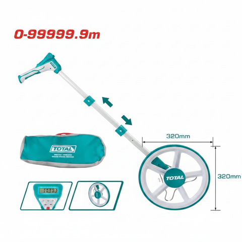 TMT19923 Digital Display Measuring Wheel 0–99,999.9m Range with Carrying Bag – Buy in Karachi