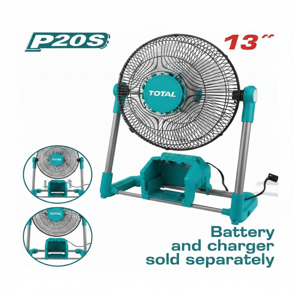 TFALI 20V 13 Inch Cordless Rechargeable Fan – Buy Online in Karachi at Best Price | Offers Wala