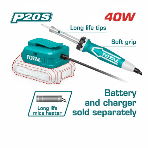TSILI2001 20V 40W Cordless Soldering Iron – Buy in Karachi | Offers Wala