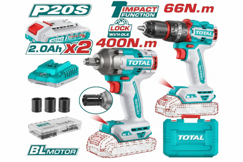 20V Brushless Impact Drill & Wrench Combo Kit TCKLI20275 – Buy Online in Karachi | Offers Wala