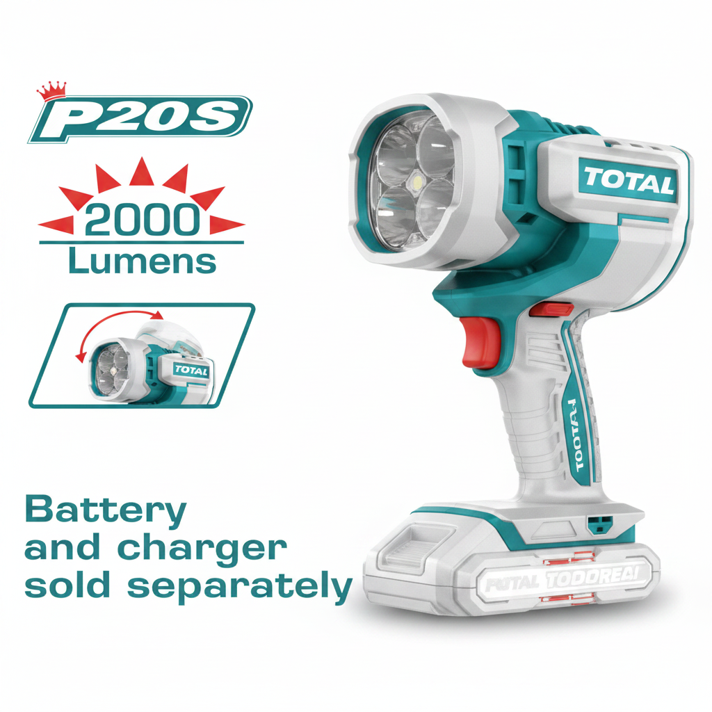 Cordless Work Lamp TWLI2088 – Rechargeable LED Spotlight 2000 Lumens | Buy in Karachi | Offers Wala