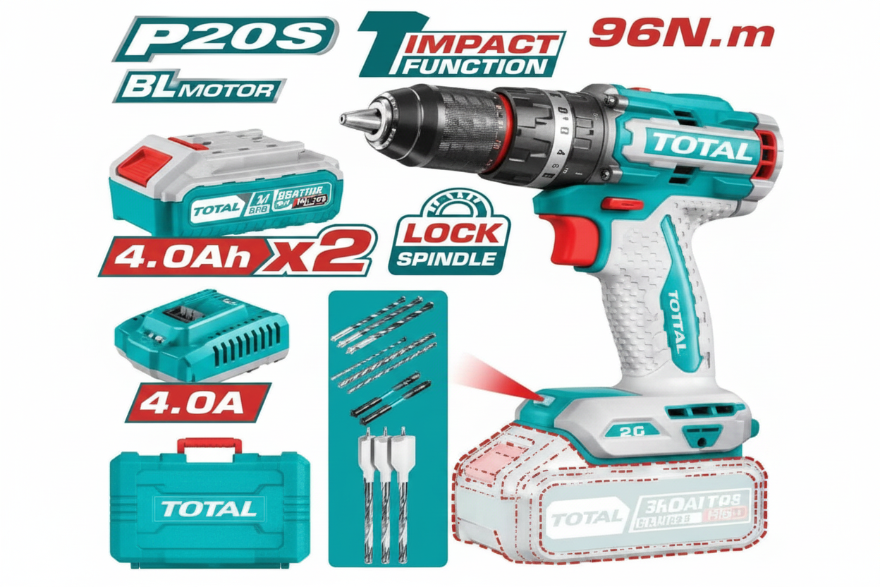 20V Brushless Cordless Impact Drill TIDLI20968 – Buy Online in Karachi | Offers Wala
