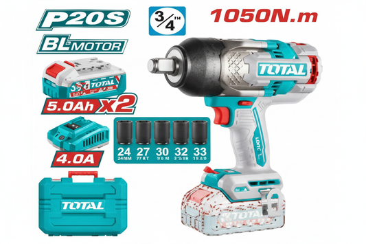 TOTAL P20S Brushless Impact Wrench 20V 3/4 Inch – Buy Online in Karachi | Offers Wala