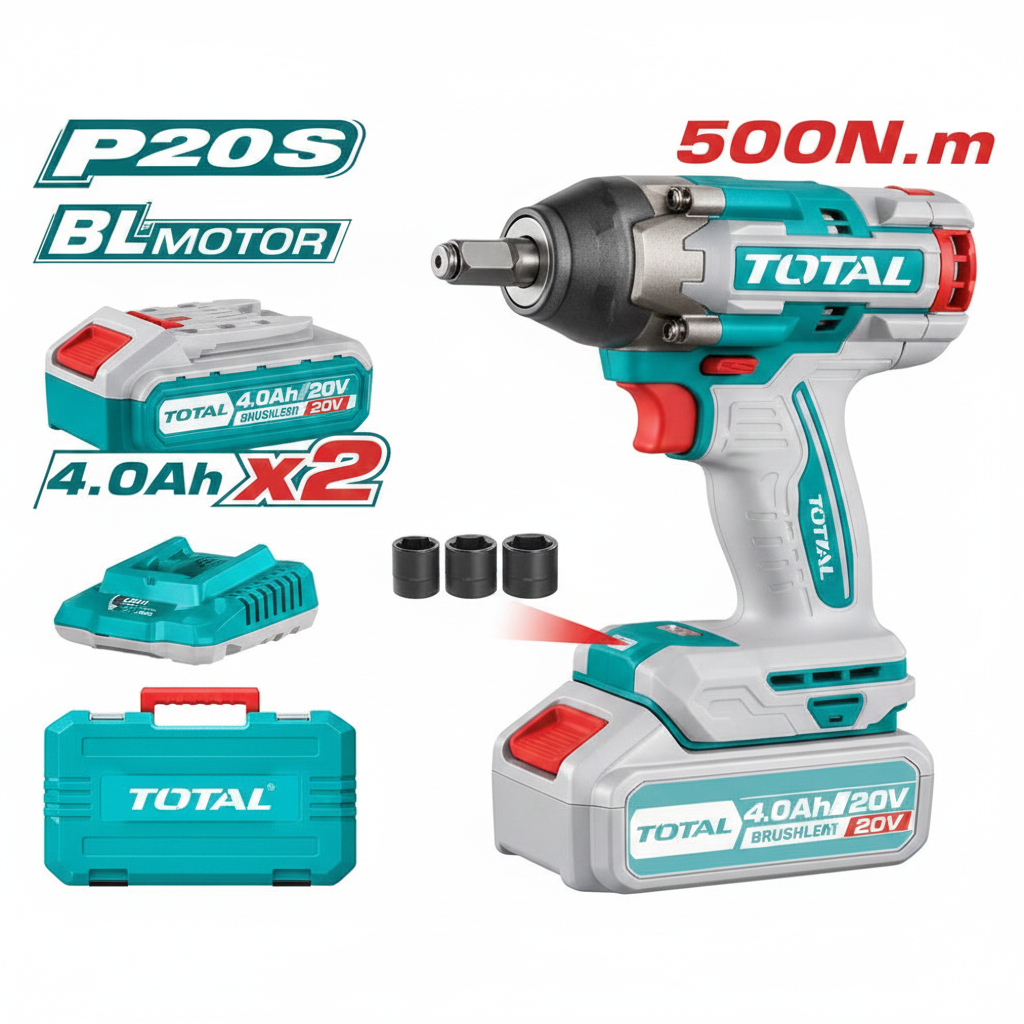20V Brushless Cordless Impact Wrench TIWLI2050 650Nm - Buy Power Tools Online in Karachi Pakistan