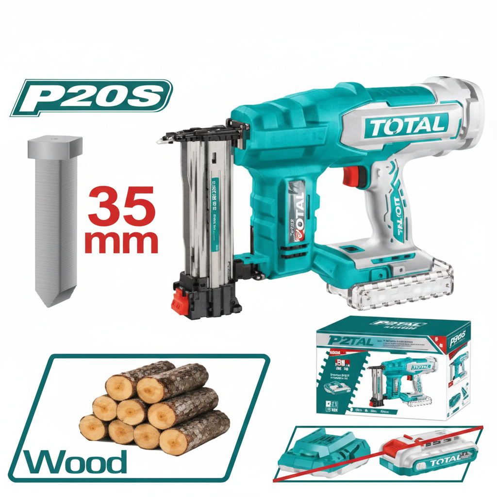 20V Brushless Cordless Brad Nailer F15-F35 TOTAL TCBNLI2005 – Buy in Karachi | Offers Wala