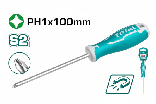 Phillips Screwdriver THT26PH1100 PH1 S2 Steel 100mm – Buy in Karachi | Offers Wala