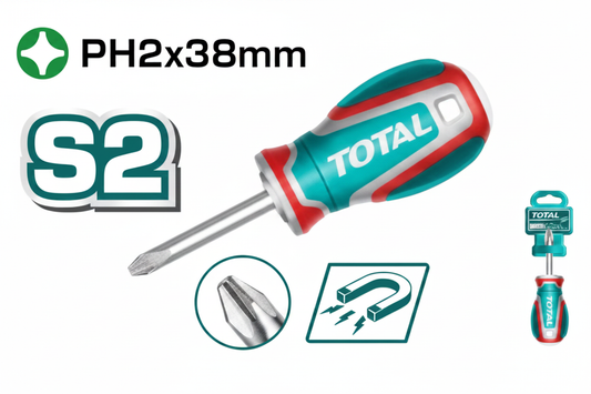Phillips PH2 Magnetic Screwdriver S2 Steel 38mm – Buy in Karachi | Offers Wala
