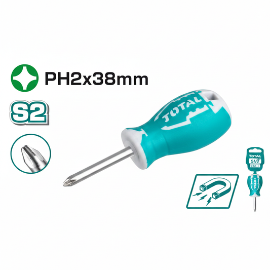 Phillips PH2 Screwdriver THT26PH2038 – S2 Steel 38mm Blade | Buy in Karachi