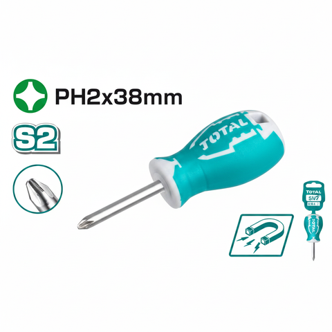 Phillips PH2 Screwdriver THT26PH2038 – S2 Steel 38mm Blade | Buy in Karachi
