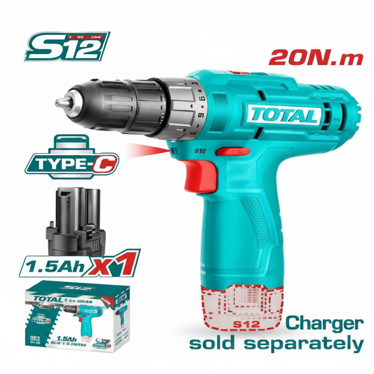 TOTAL 12V Cordless Drill TDLI12428 – Buy Online in Karachi | Best Price at Offers Wala