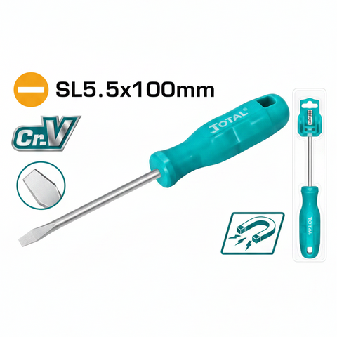 Slotted Screwdriver THTDC2146 5mm x 100mm Cr-V Steel – Buy in Karachi | Offers Wala