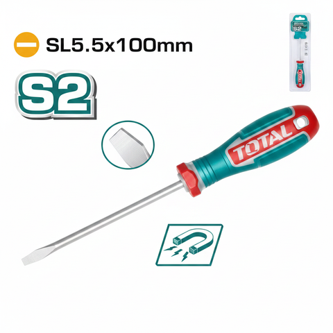 Slotted Screwdriver TSDSL5100 – S2 Steel Magnetic Tip 5.5mm | Buy in Karachi