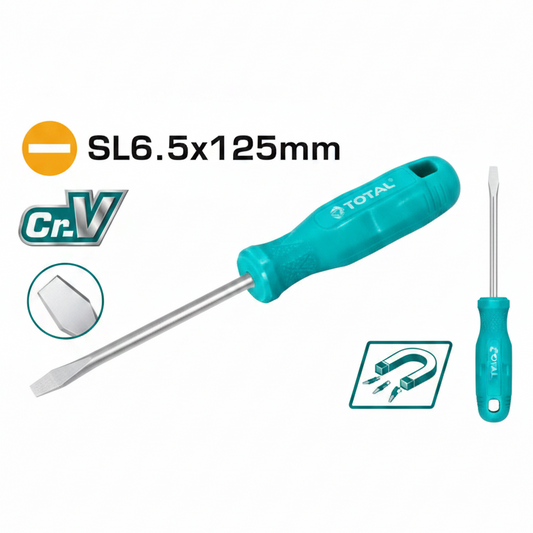 THTDC2156 Slotted Flat Head Screwdriver CR-V 6.0mm 125mm – Buy in Karachi | Offers Wala