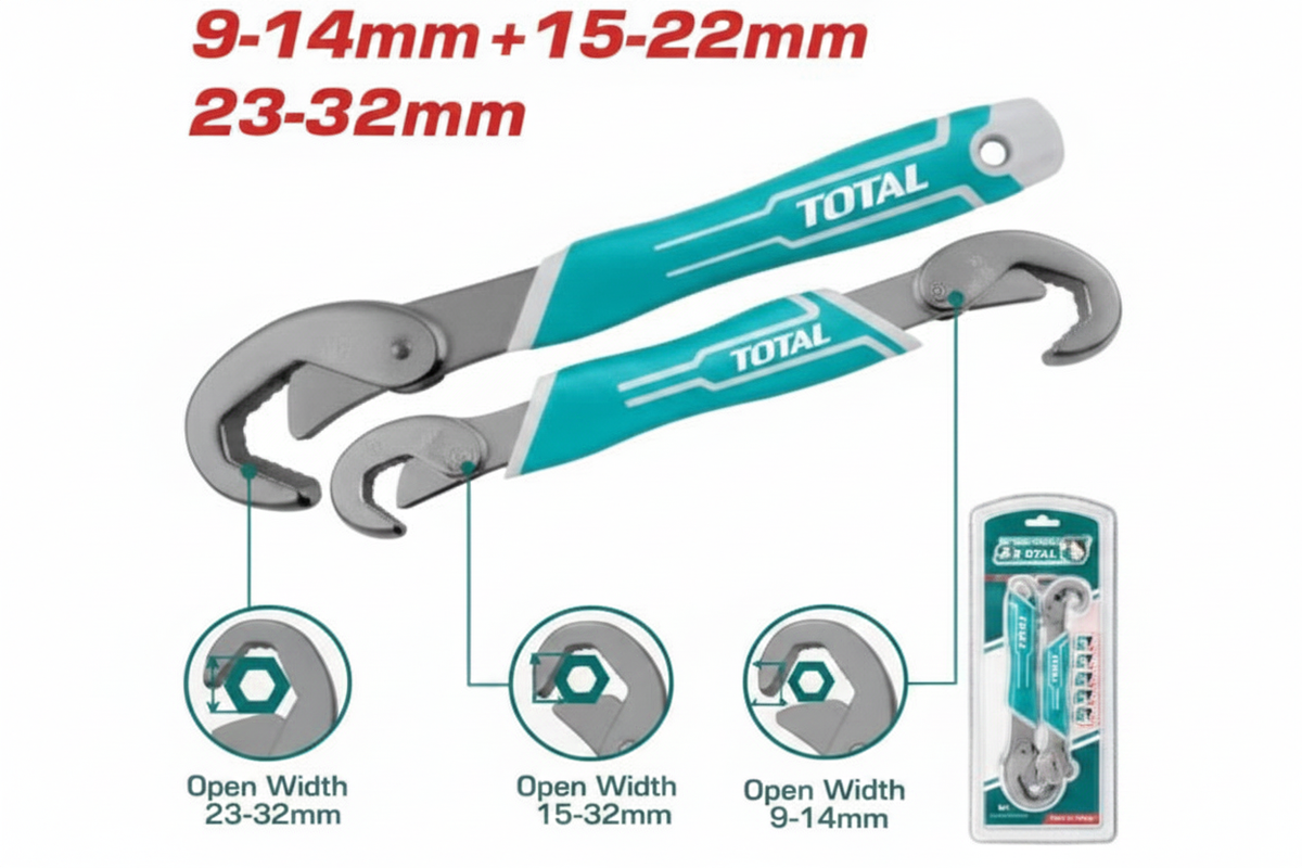 Double Single Open End Wrench Set TBWS09328 – chrome plated open end wrench 9-32mm available in Karachi