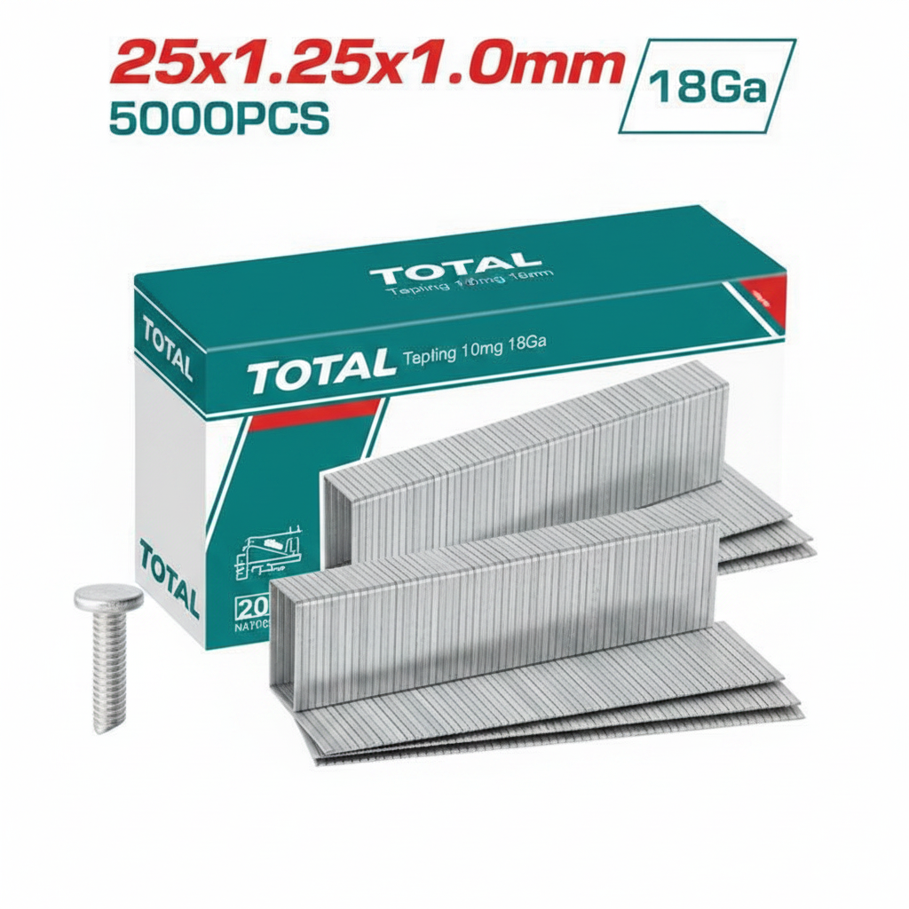TOTAL Brad Nails 25mm 18Ga 5000pcs – Finish Nails for Brad Nailer | Buy in Karachi