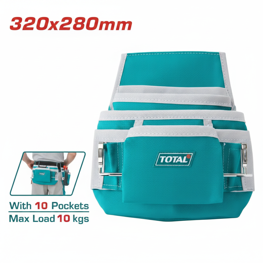 Single Tools Pouch THT16P1011 – Heavy Duty 600D Polyester Tool Bag with 10 Pockets | Buy in Karachi