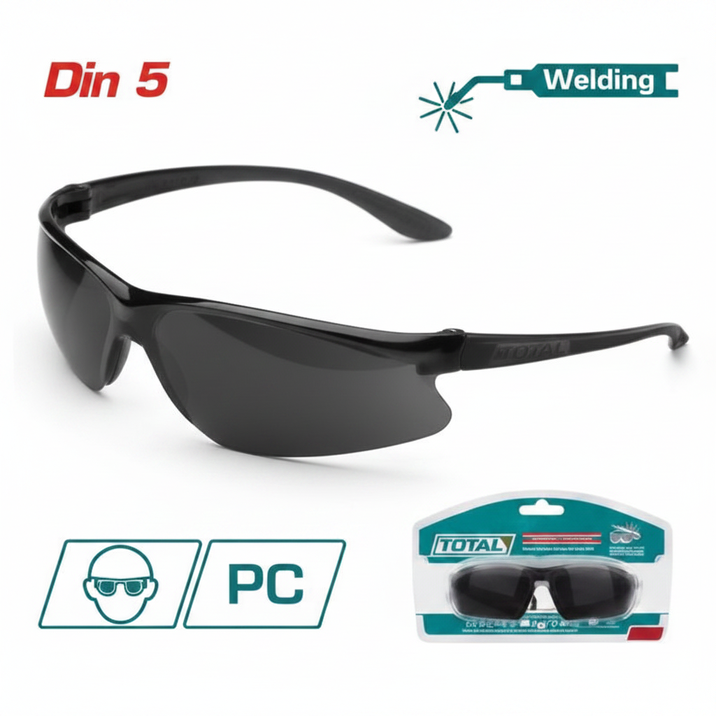 Total Safety Welding Goggles TSP307 Polycarbonate Shade 10 - Buy in Karachi