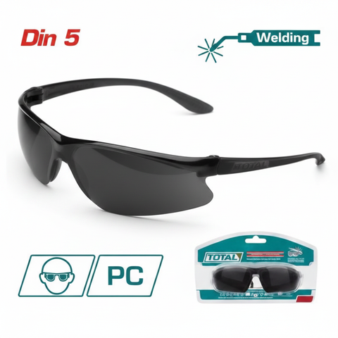 Total Safety Welding Goggles TSP307 Polycarbonate Shade 10 - Buy in Karachi
