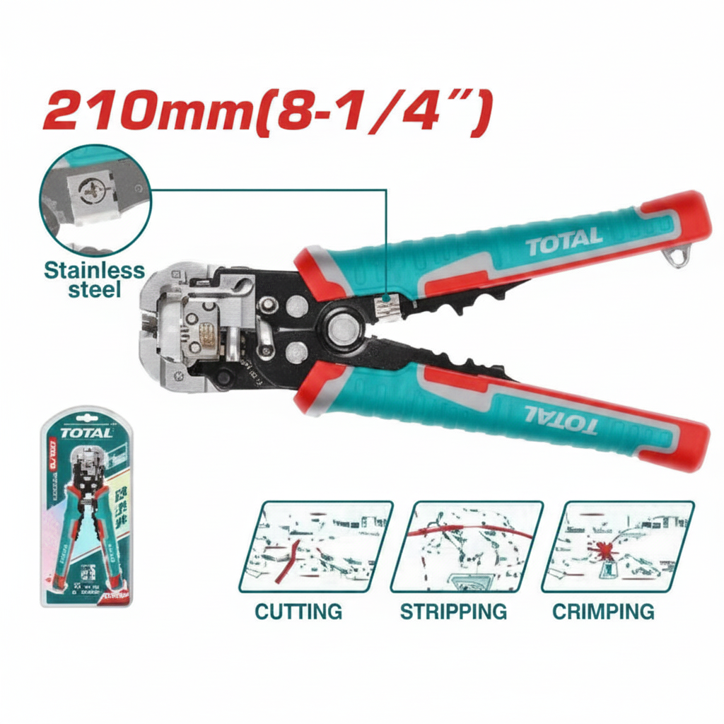 THT15246 Automatic Wire Stripper 3-in-1 – Stripping, Cutting & Crimping Tool for Electricians in Karachi