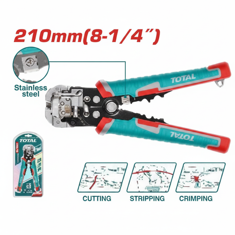 THT15246 Automatic Wire Stripper 3-in-1 – Stripping, Cutting & Crimping Tool for Electricians in Karachi