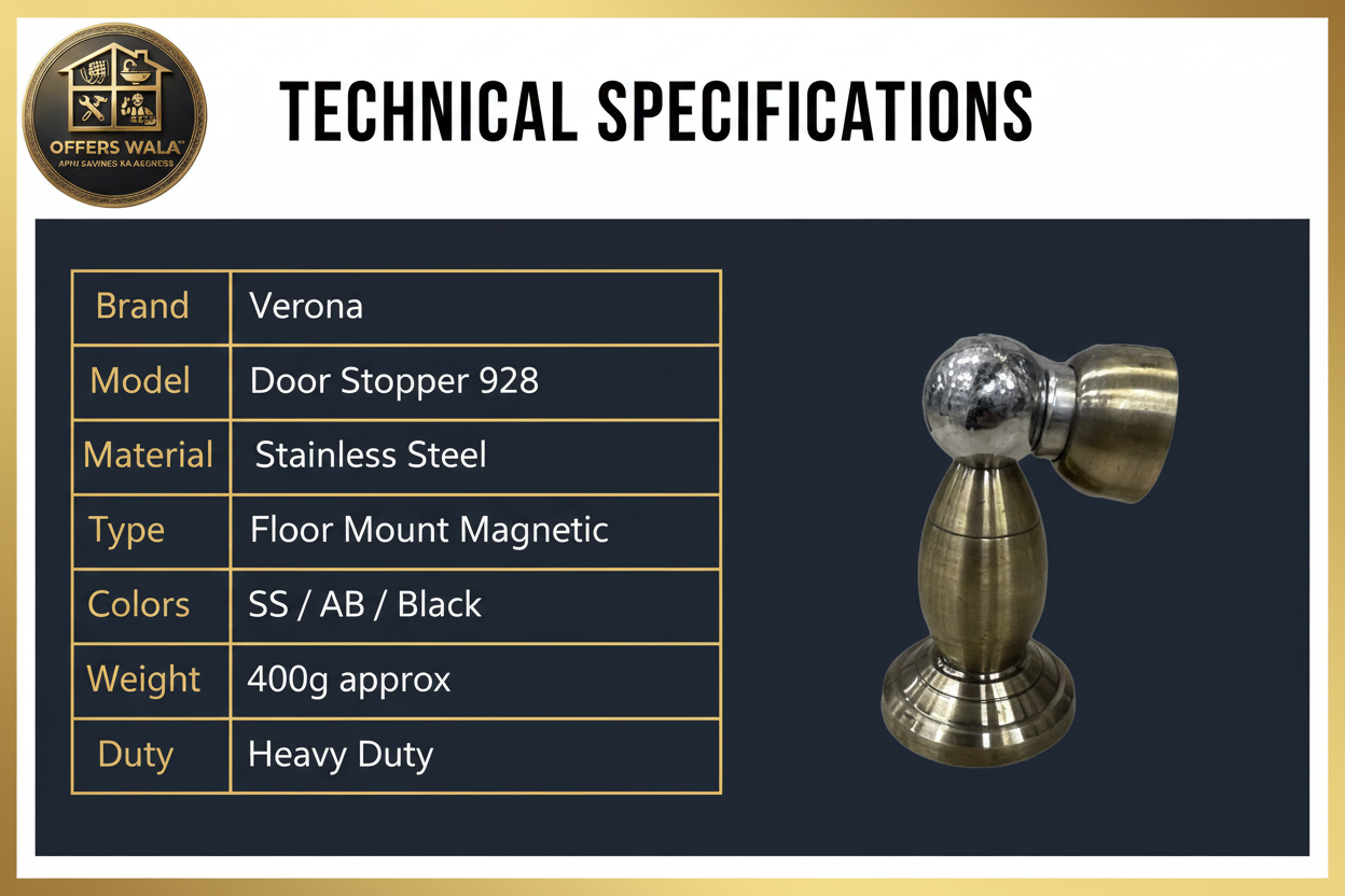 Verona Door Stopper 928 – Technical Specifications