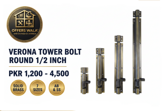 Verona Tower Bolt Round 1/2" – Hero Banner