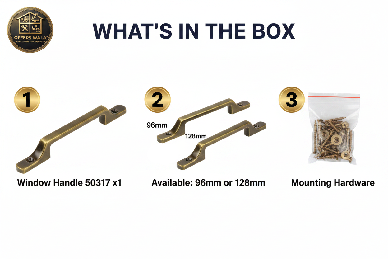 Verona Window Handle 50317 – What's in the Box