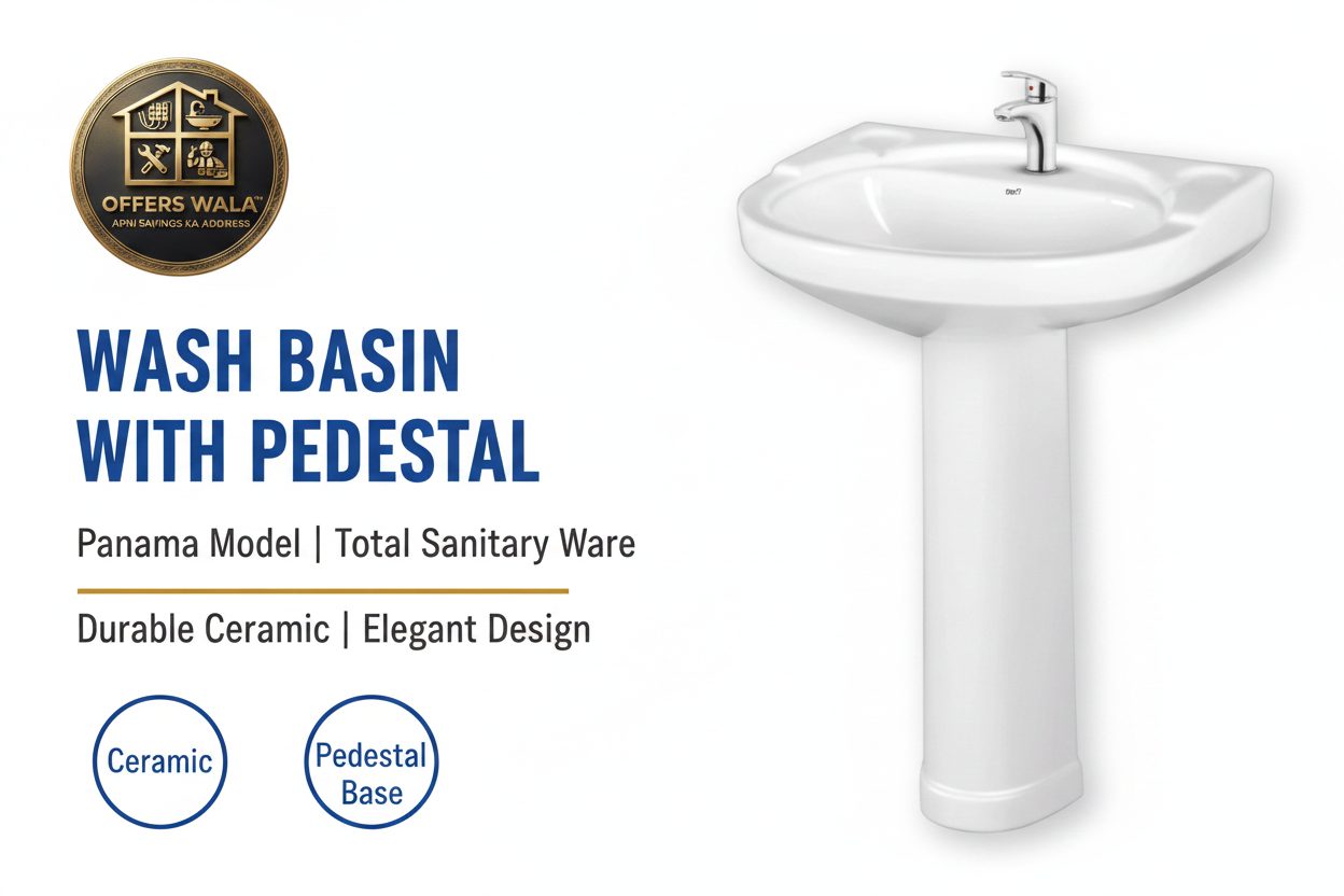 Wash Basin with Pedestal — Panama Model